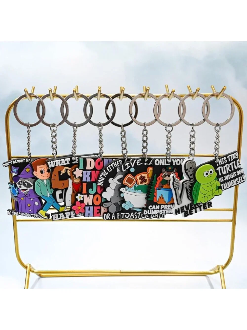 Adorable Keychain Set for Car Keys, Purse, Bag - Perfect Gifts & Rewards